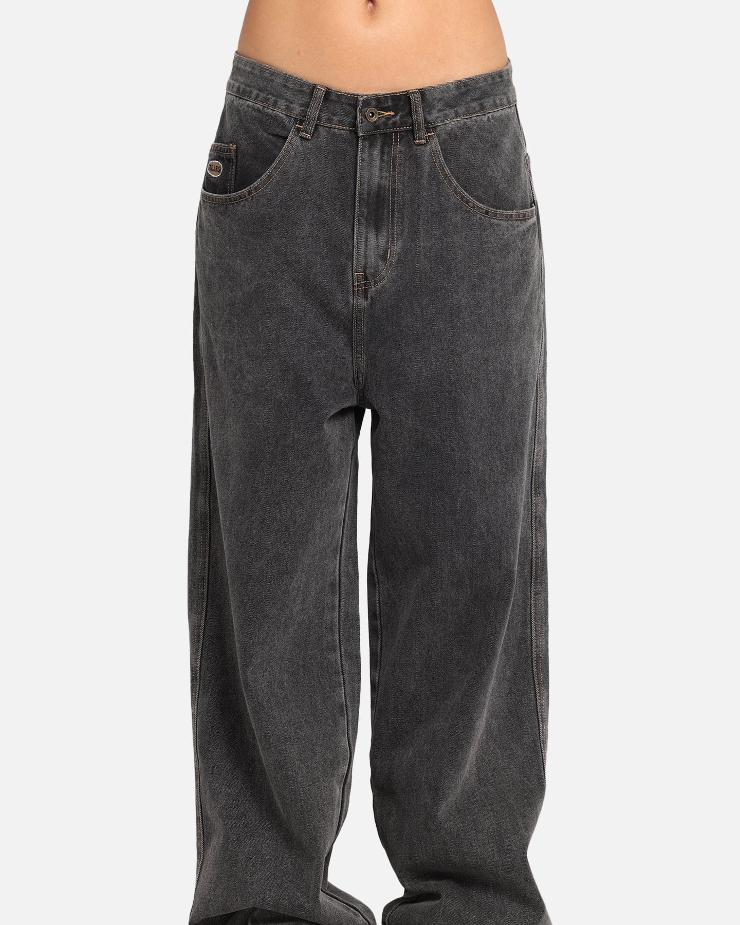 X-Large Baggy Bull Denim 91 Pants Washed Black、mySite、zt4zffjzw