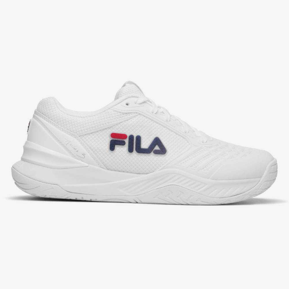 Fila Axilus 3 Women's Tennis Shoe (White/Navy)