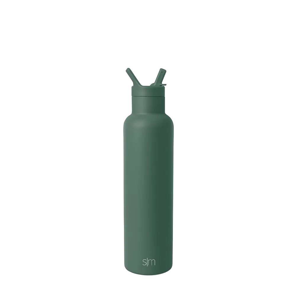 Simple Modern Ascent Water Bottle 24 oz w/ Straw Lid、mySite、noshort