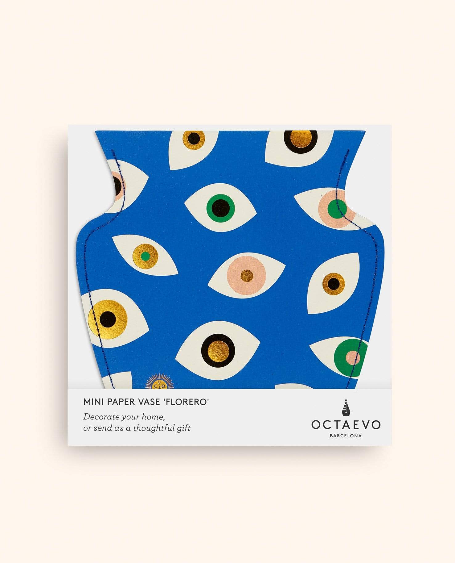 Blue Paper Evil Eye Vase by Octaevo - Large or Mini、mySite、topwebapps