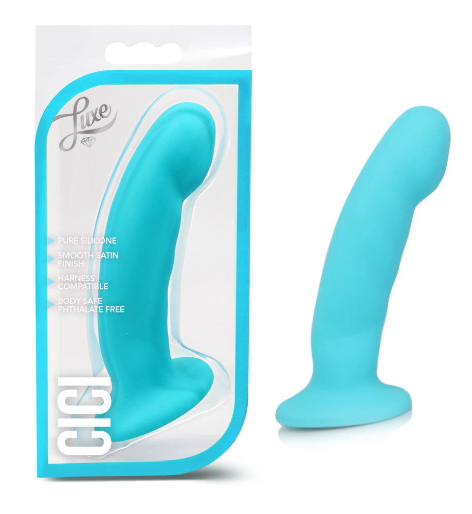 Luxe By Blush® | Cici Realistic Blue 5.75-Inch Long Dildo、mySite、bottomscart