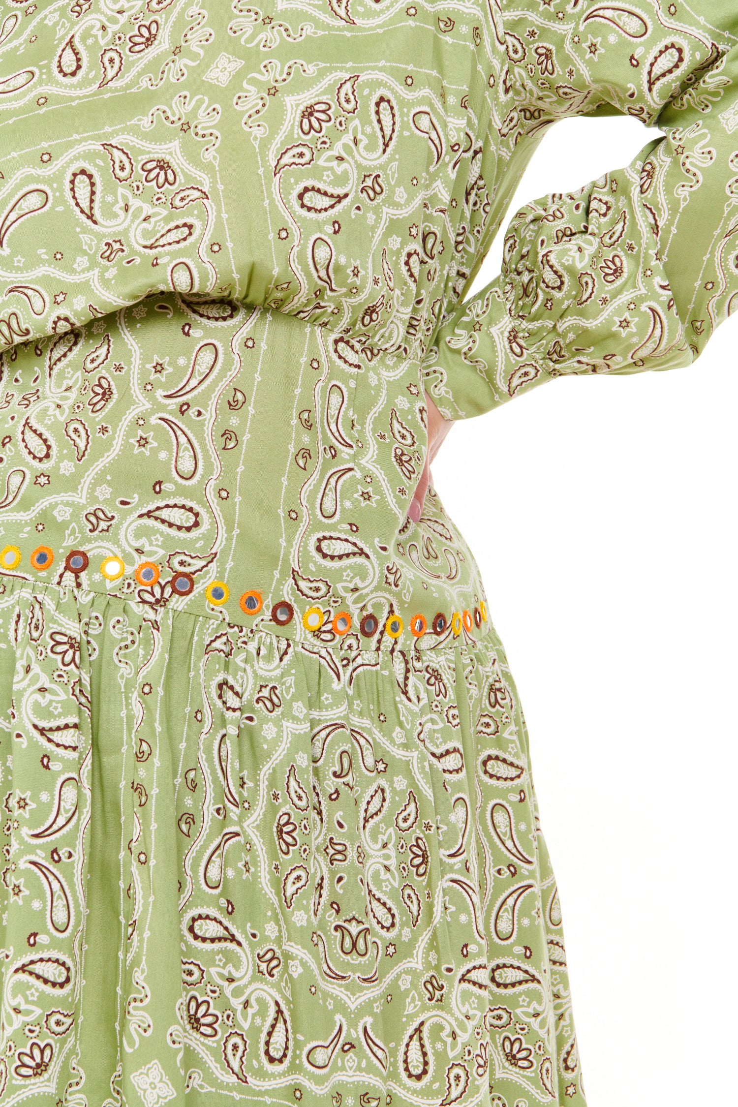 Khaki Bandana Indie Dress、mySite、solidvoid