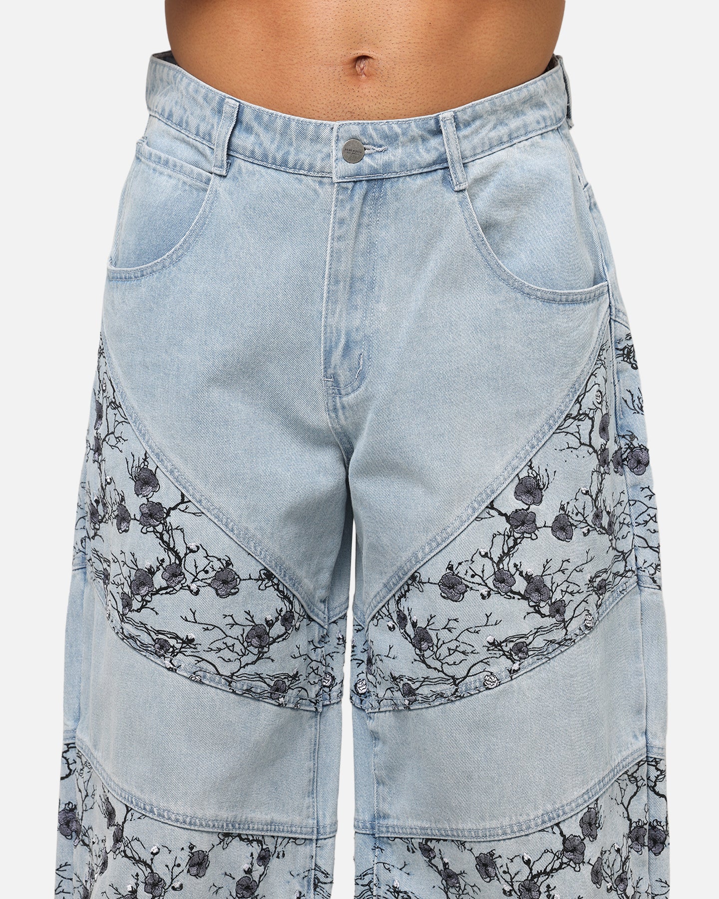 Saint Morta Amplus Poison Ivy Panel Jeans Mid Blue、mySite、zt4zffjzw