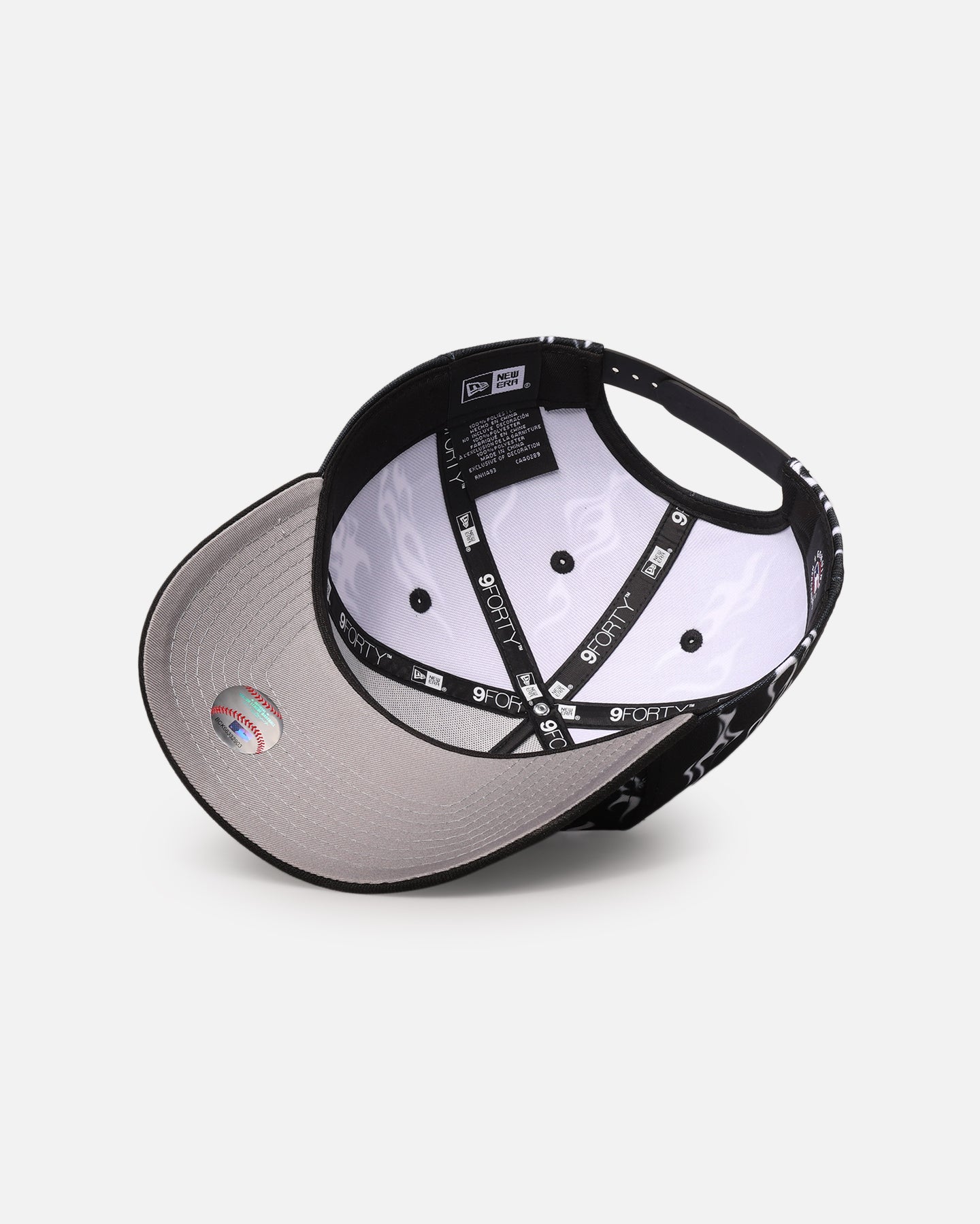 New Era Detroit Tigers 'Crown Flames' 9OFRTY A-Frame Snapback Black/White、mySite、zt4zffjzw