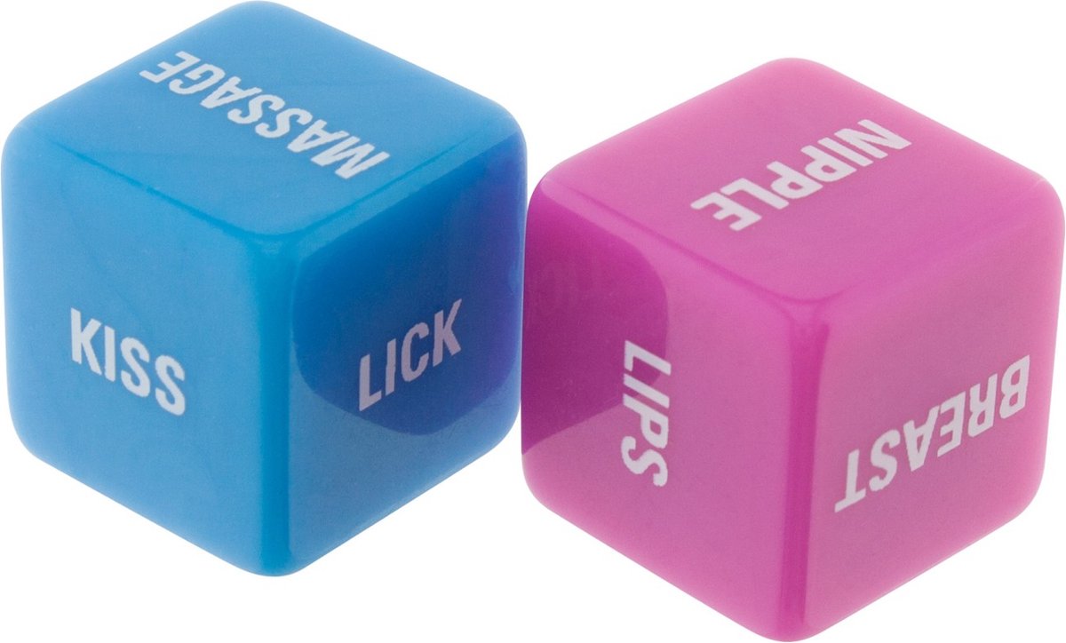 ToyJoy Lovers Dice | Erotic | Games | Set Of 2 Pink & Blue、mySite、bottomscart