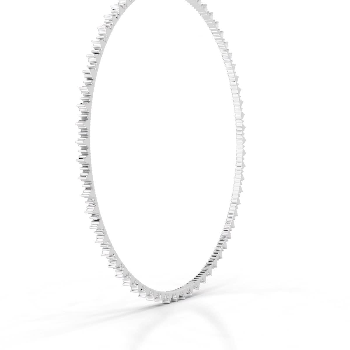 Astrid Lab Grown Diamond Tennis Collier (11 Carat) -14K White Gold、mySite、hinf8tx79