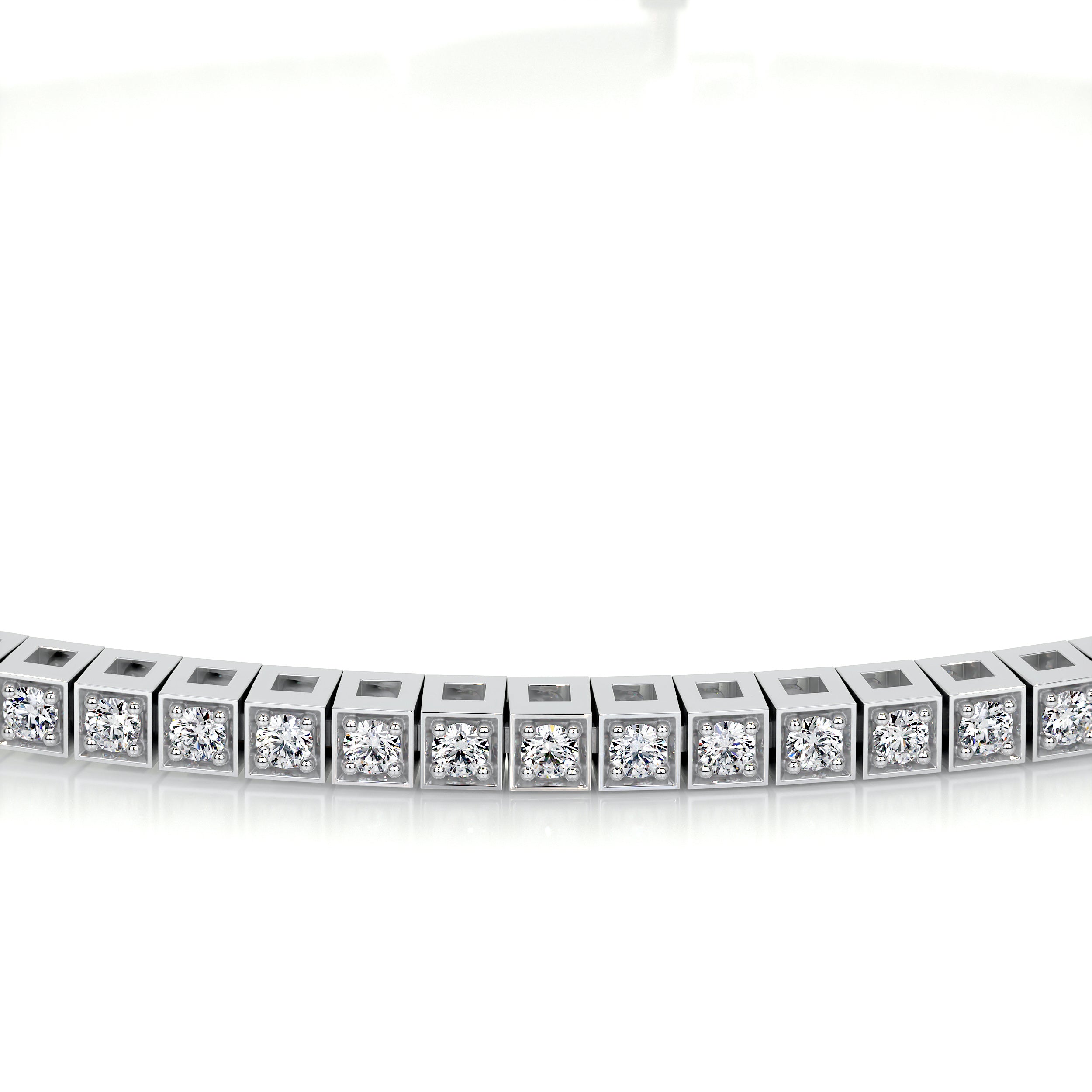 Lee Diamond Lab Grown Tennis Bracelet (1.00 Carat) -14K White Gold、mySite、hinf8tx79