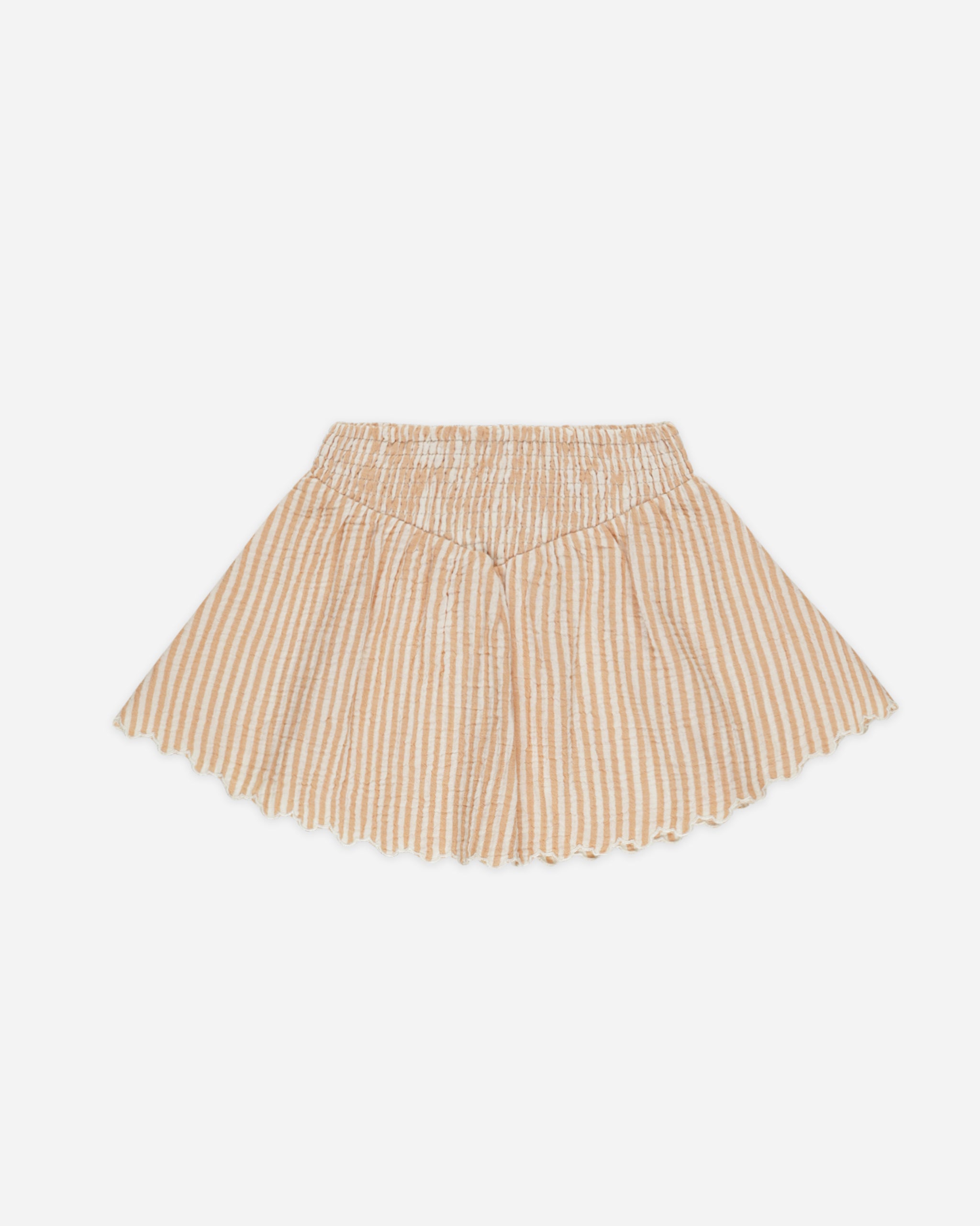  Smocked V Mini Skirt || Grapefruit Stripe、mySite、layawaytickets