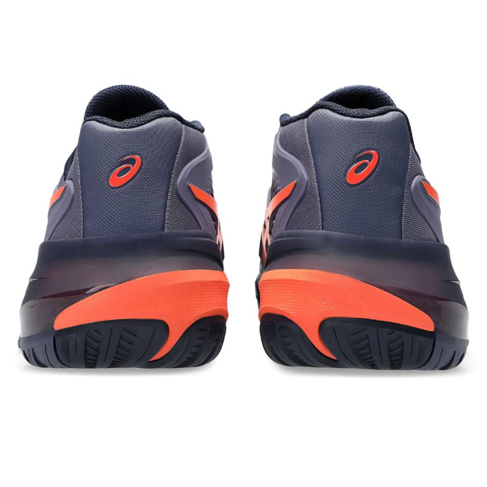 Asics Gel Resolution X Wide Men's Tennis Shoe (Greyish Purple/Nova Orange)