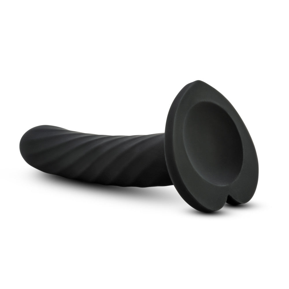 Temptasia By Blush® | Twist Black 5.5-Inch Long Dildo With Suction Cup Base、mySite、bottomscart