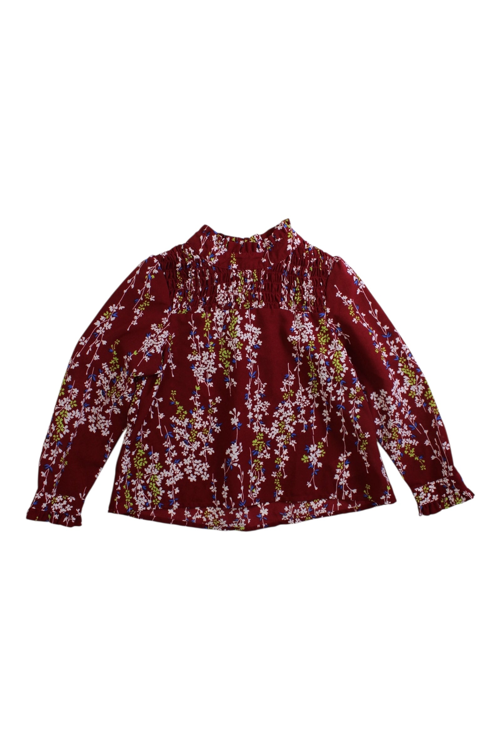 As Know As Ponpoko Floral Long Sleeve Top 3T、mySite、g9winljtr