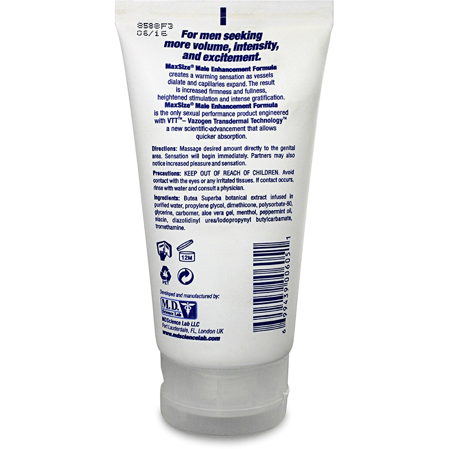 Max Size Penis Plumping Male Enhancement Cream 5 oz、mySite、bottomscart