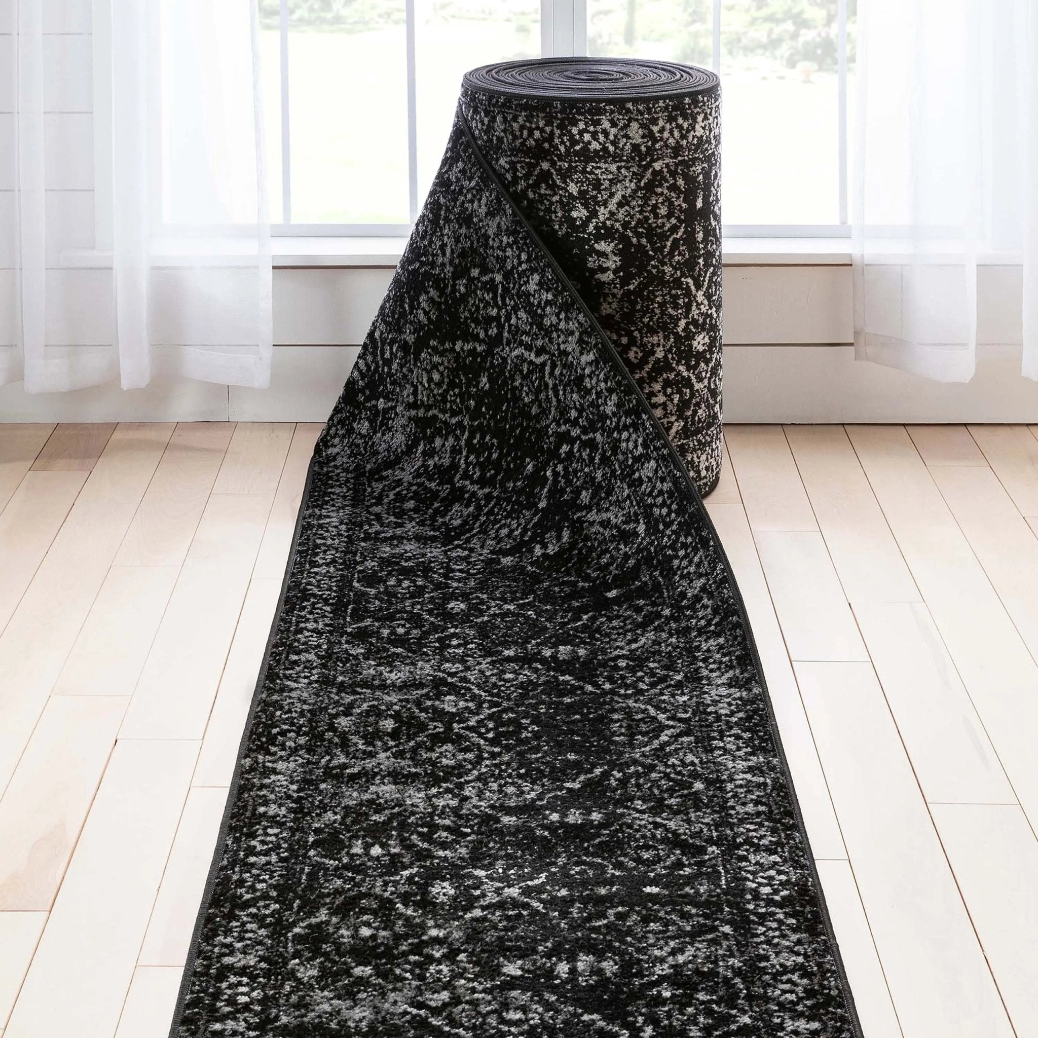 Argos Custom Size Runner Vintage Medallion Oriental Black Choose Your Width x Choose Your Length Hallway Runner Rug、mySite、gigharbornorthrealestate