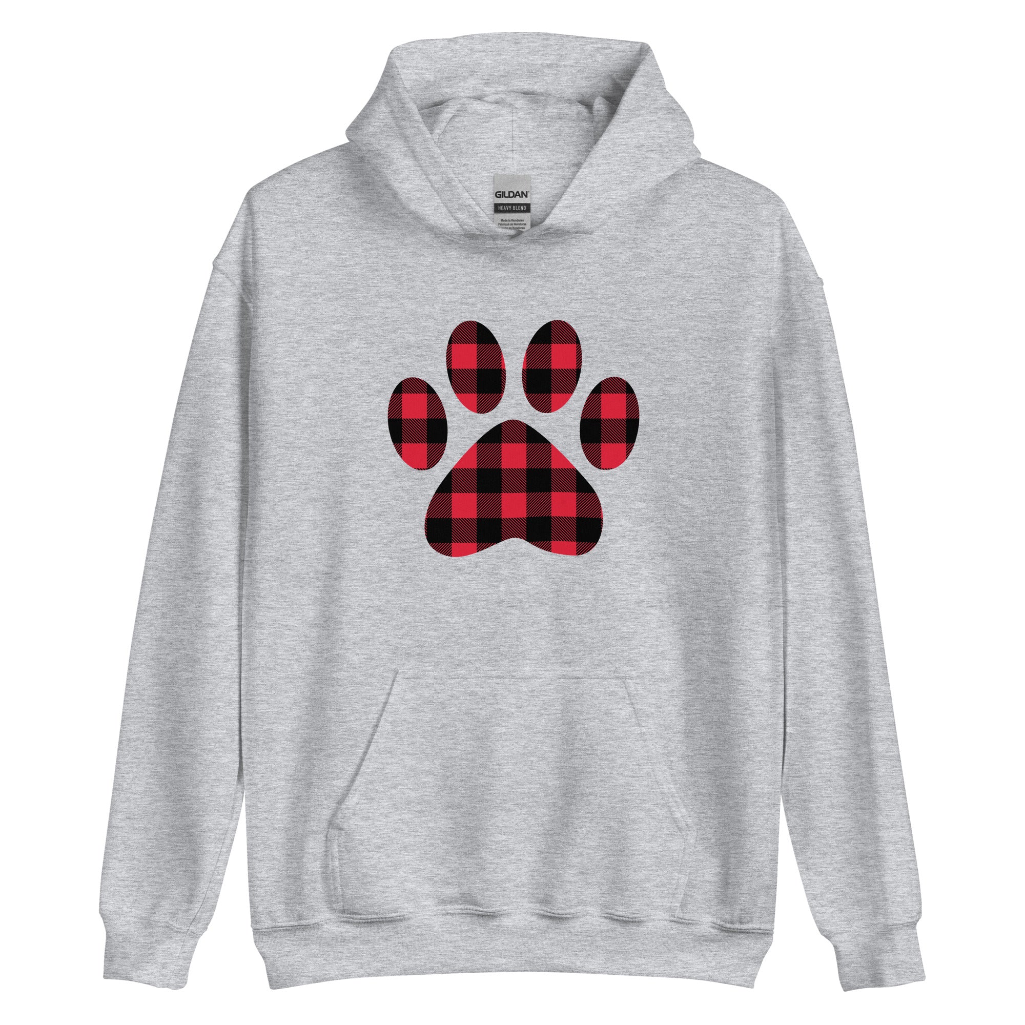 Gingham Paw Print Hoodie、mySite、camillekostekn