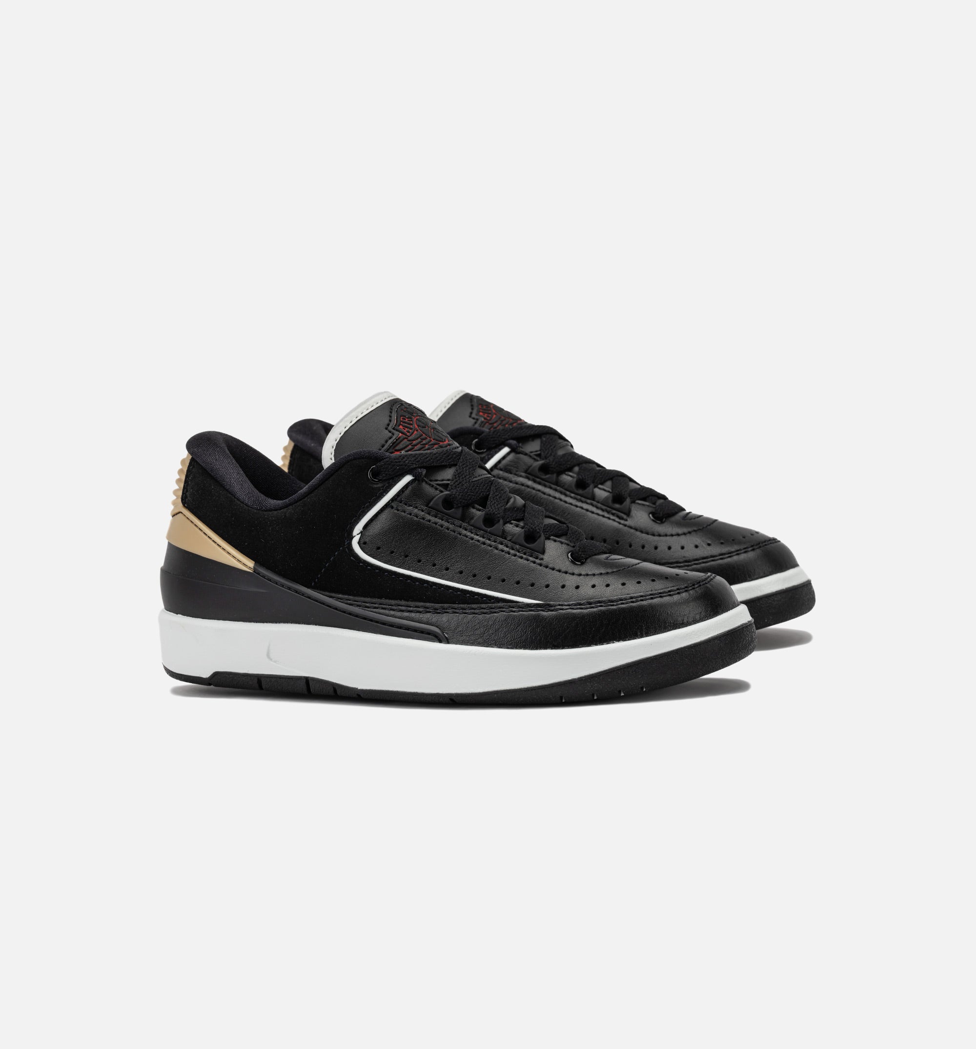 Air Jordan 2 Retro Low Black Varsity Red Womens Lifestyle Shoe - Black/Varsity Red/Metallic Gold/Off White、mySite、dreamappss