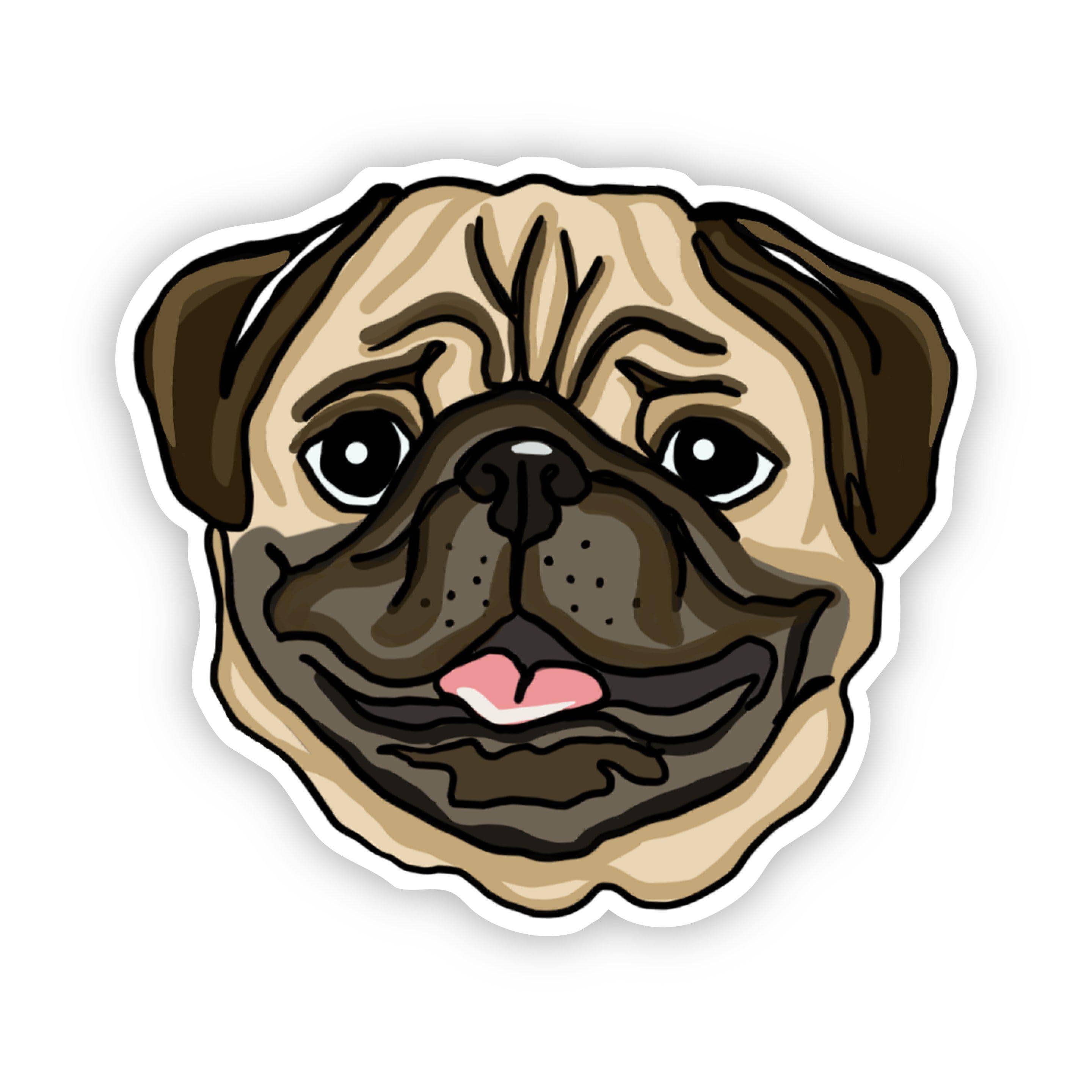  Pug Dog Sticker、mySite、elrpsem3k