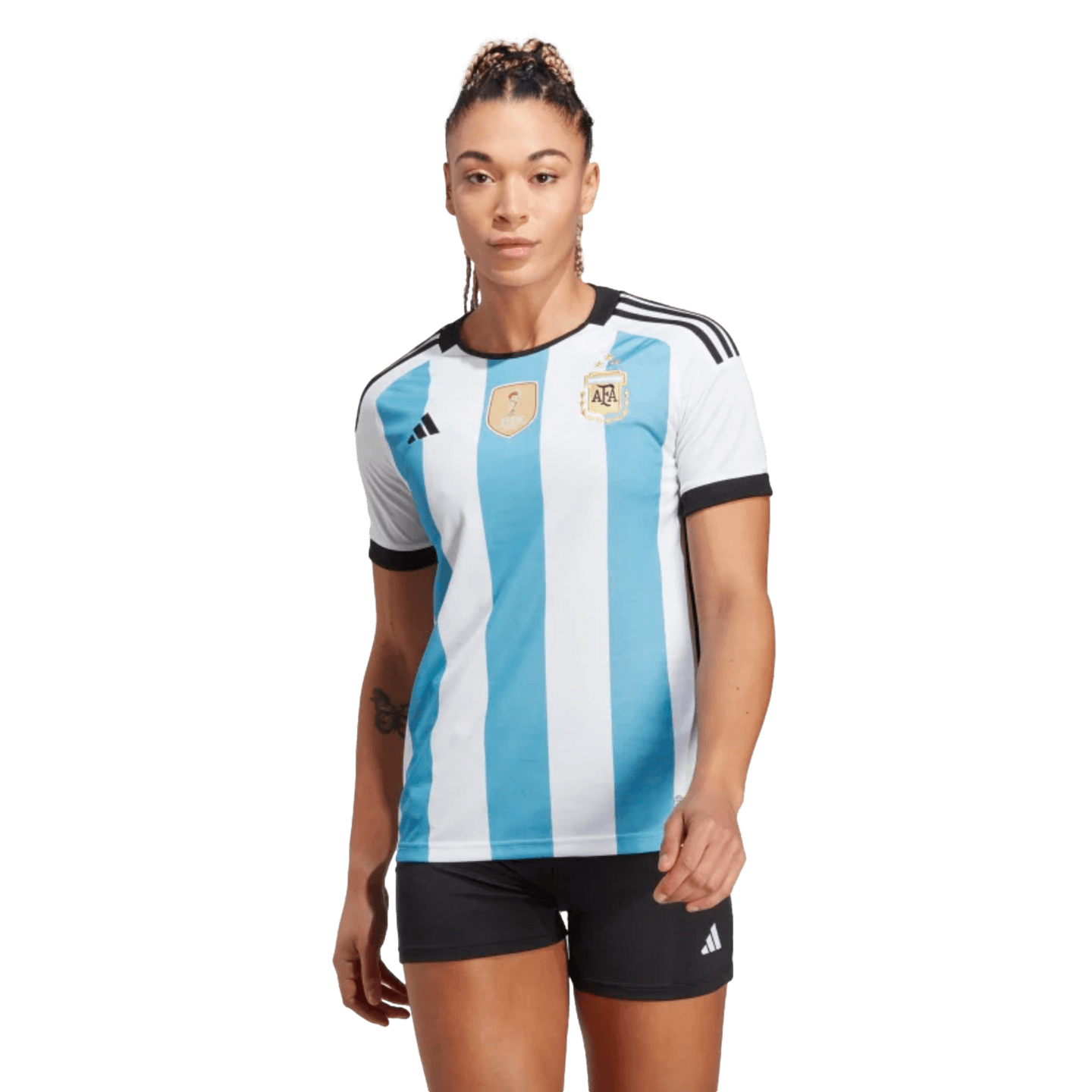 Adidas Argentina 2022 Womens 3-Star Winners Home Jersey、mySite、noshort