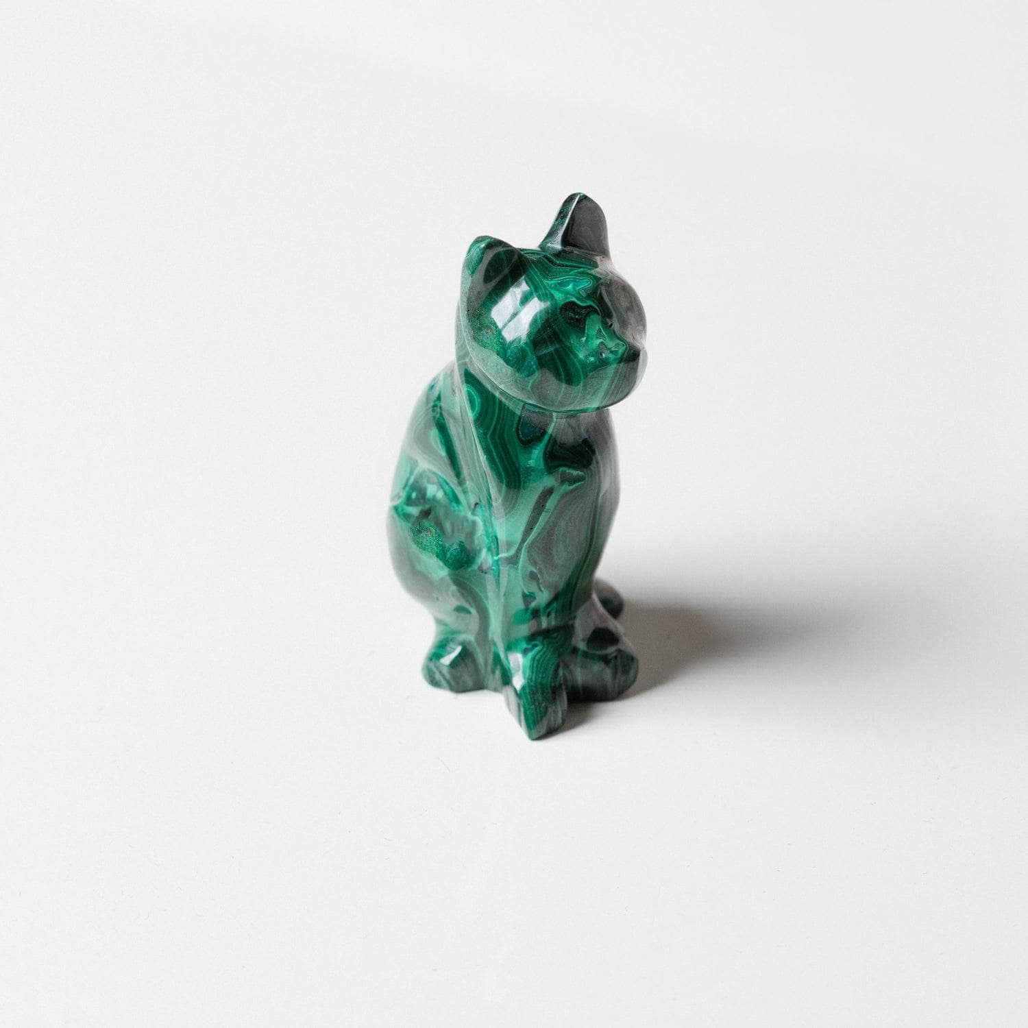 Genuine Malachite Cats - Hand Carved - 1 of a Kind、mySite、hinf8tx79