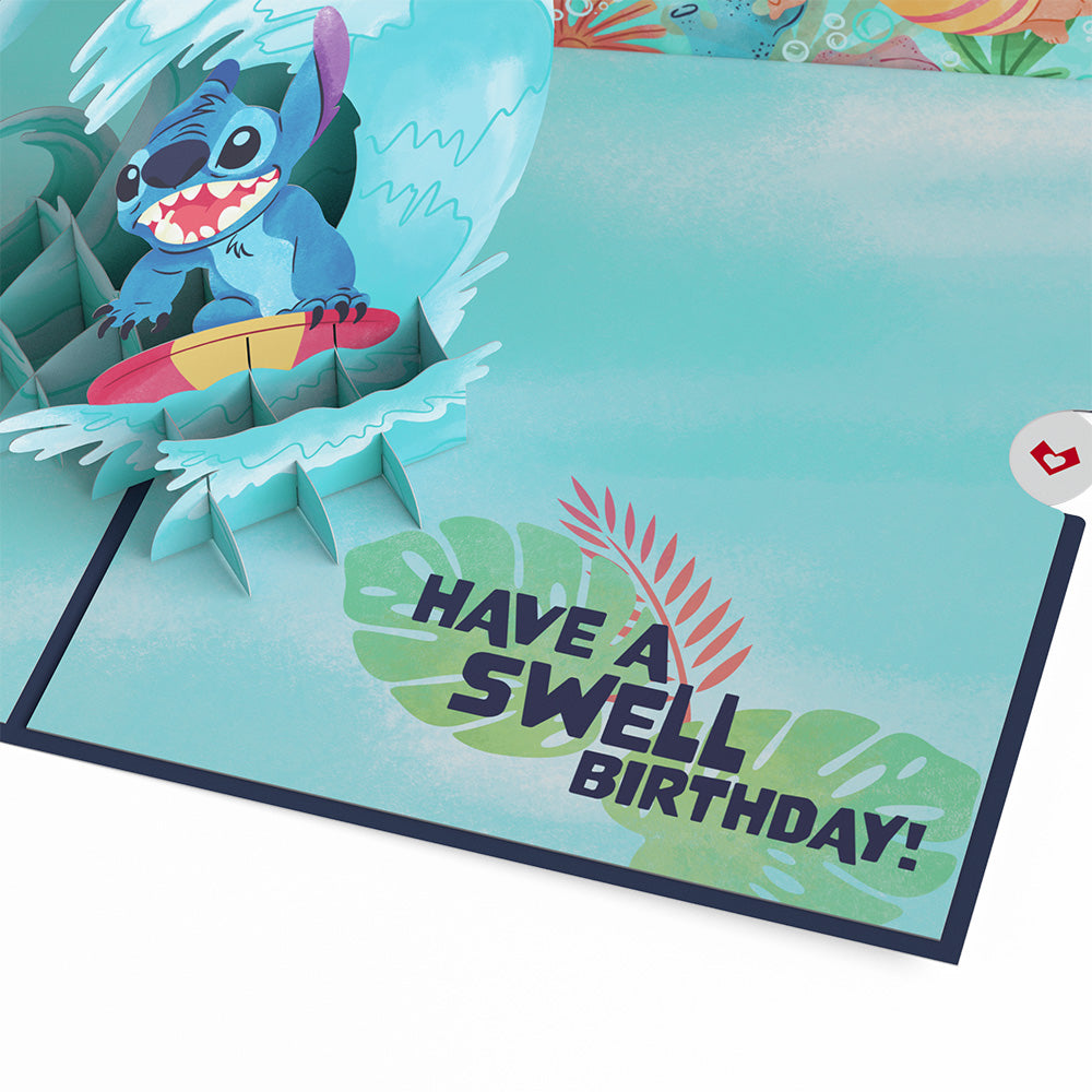 Disney's Stitch Cowabunga Birthday Pop-Up Card、mySite、solidvoid