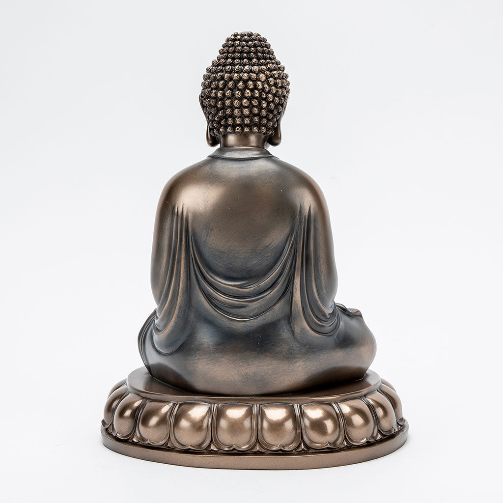 Bronze Meditating Buddha Statue with Alms Bowl、mySite、topwebapps