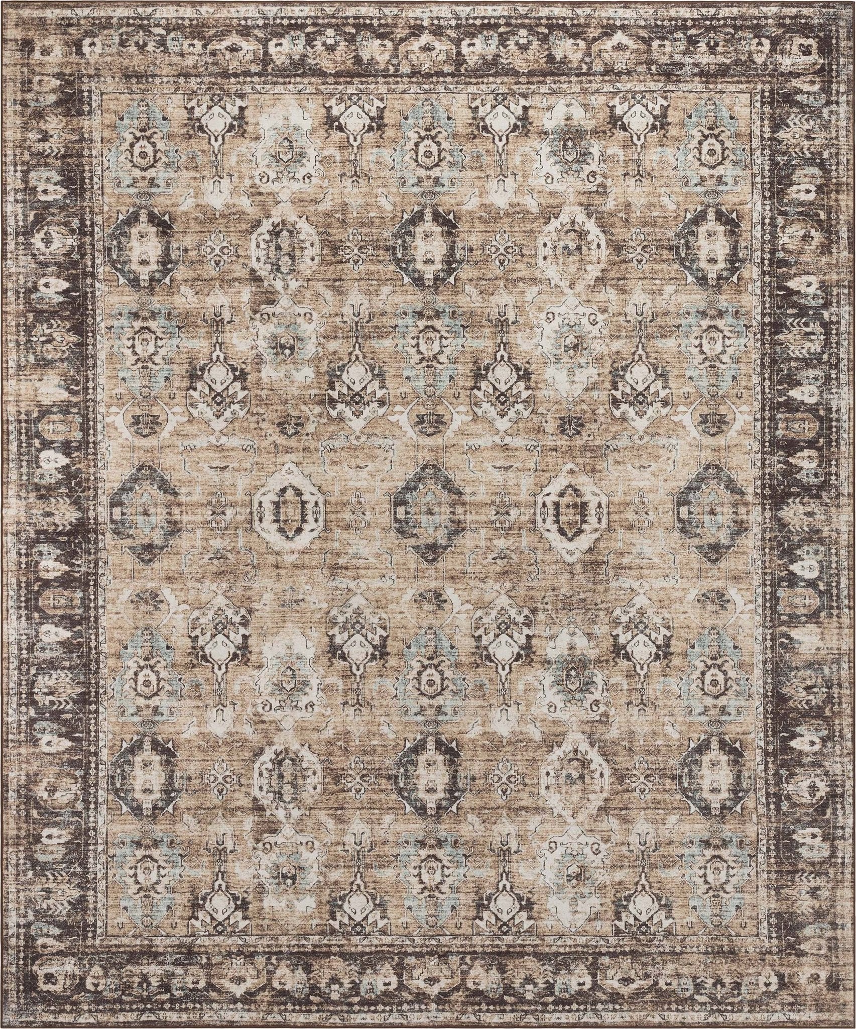 Elle Basics Intrigue Easy-Clean Washable Rug - Durable, Non-Slip, Low-Profile Design for Home Comfort、mySite、gigharbornorthrealestate