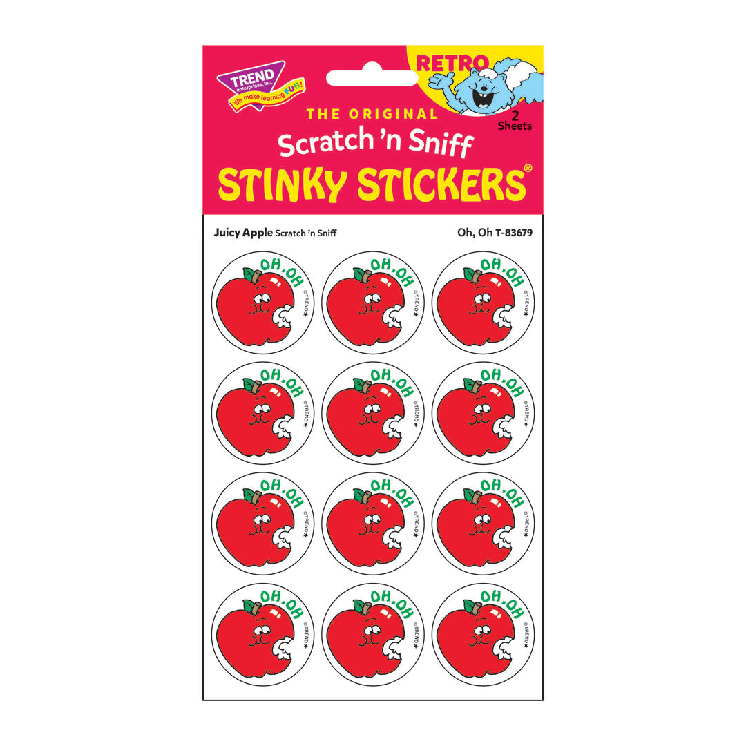 Oh Oh! - Apple-Scented Retro Scratch 'n Sniff Stinky Stickers®、mySite、ghnorth