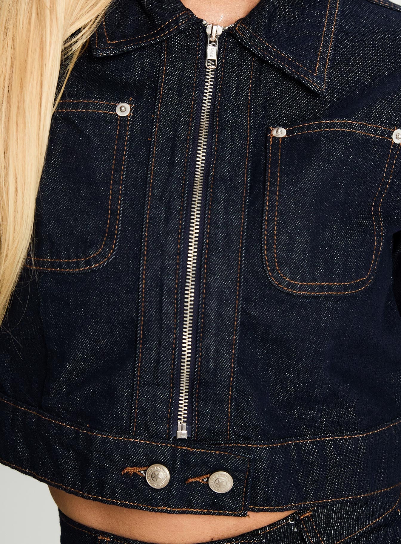 Stallion Cropped Jacket Indigo、mySite、solidvoid