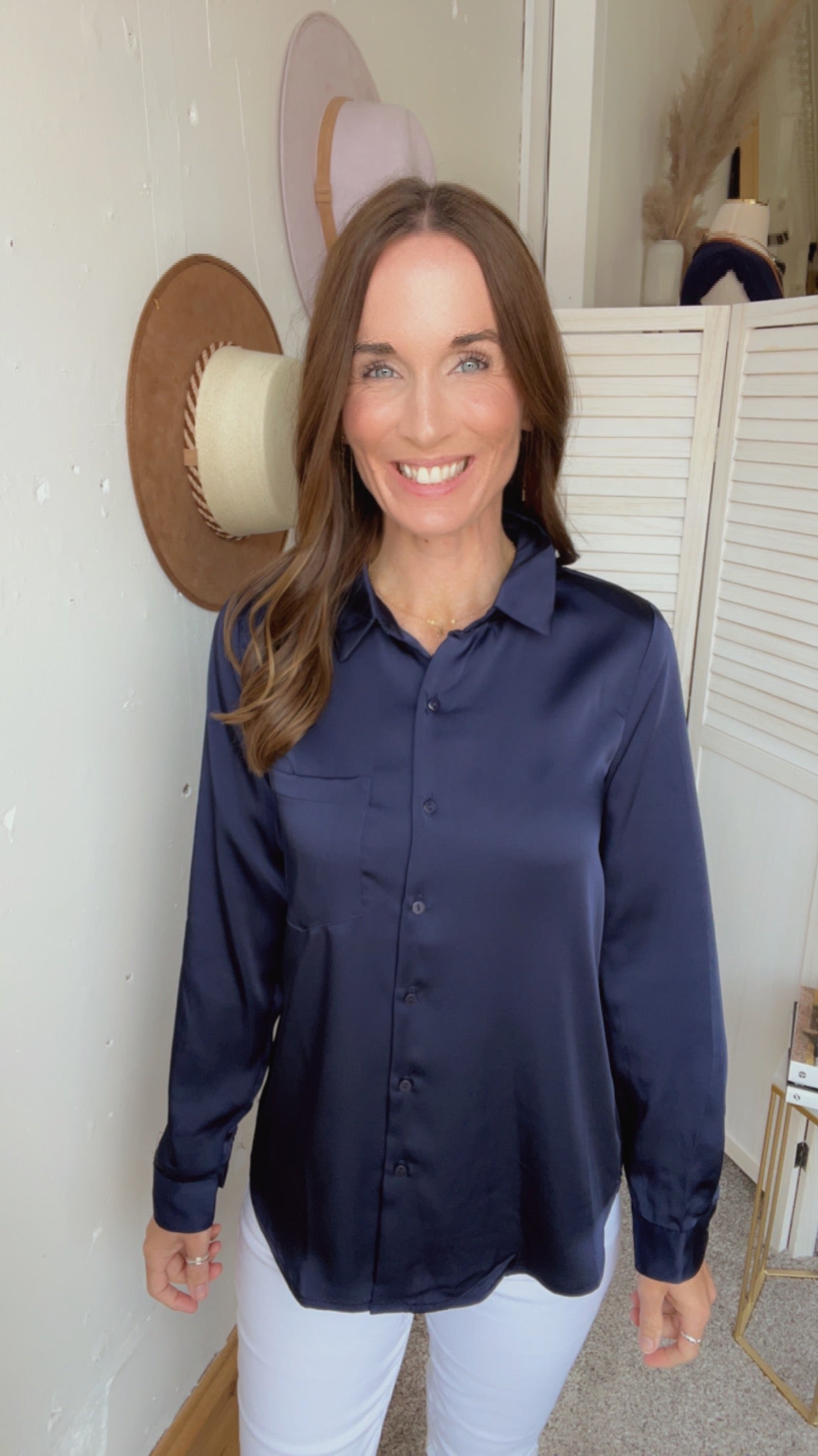 Natasha's Navy Button Down、mySite、garagedoors4me