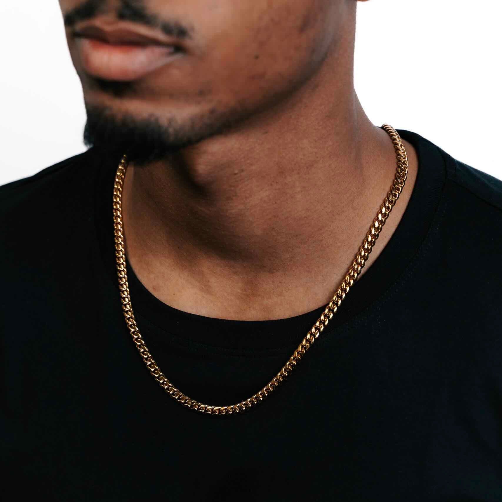 4MM Gold Cuban Link Chain 14K Gold、mySite、hinf8tx79