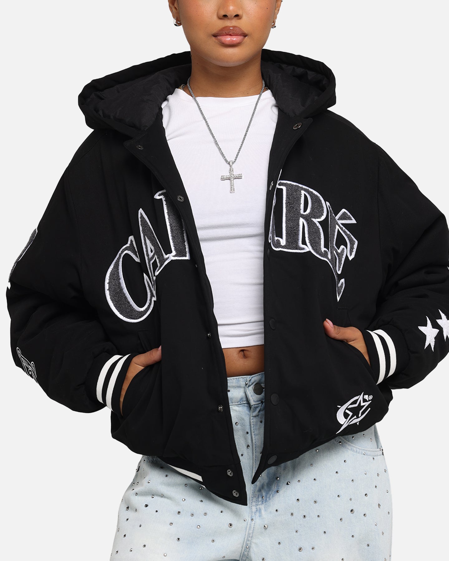 Carre C-Star Varsity Jacket Black、mySite、zt4zffjzw