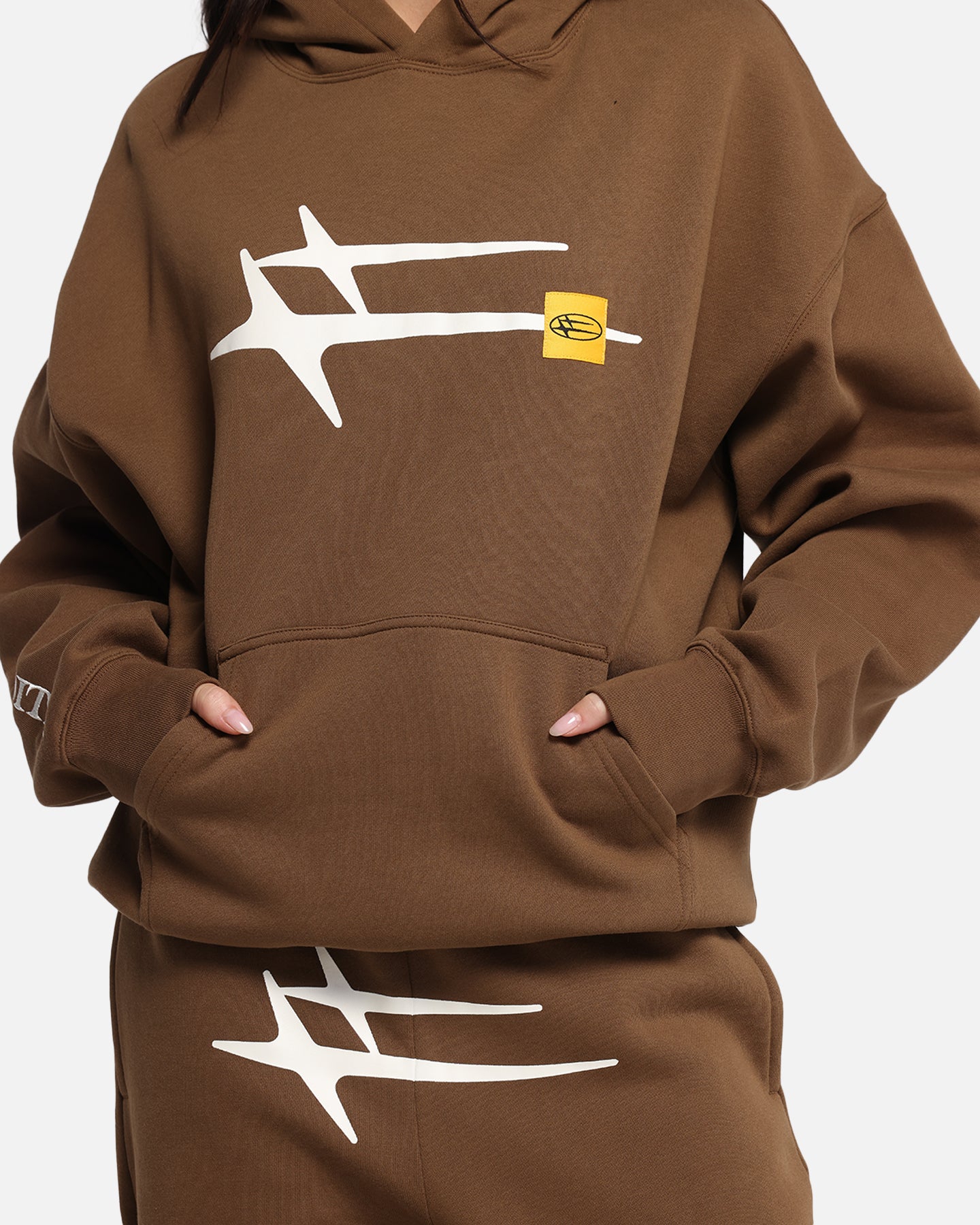 Loiter Hybrid Premium Hoodie Brown、mySite、zt4zffjzw