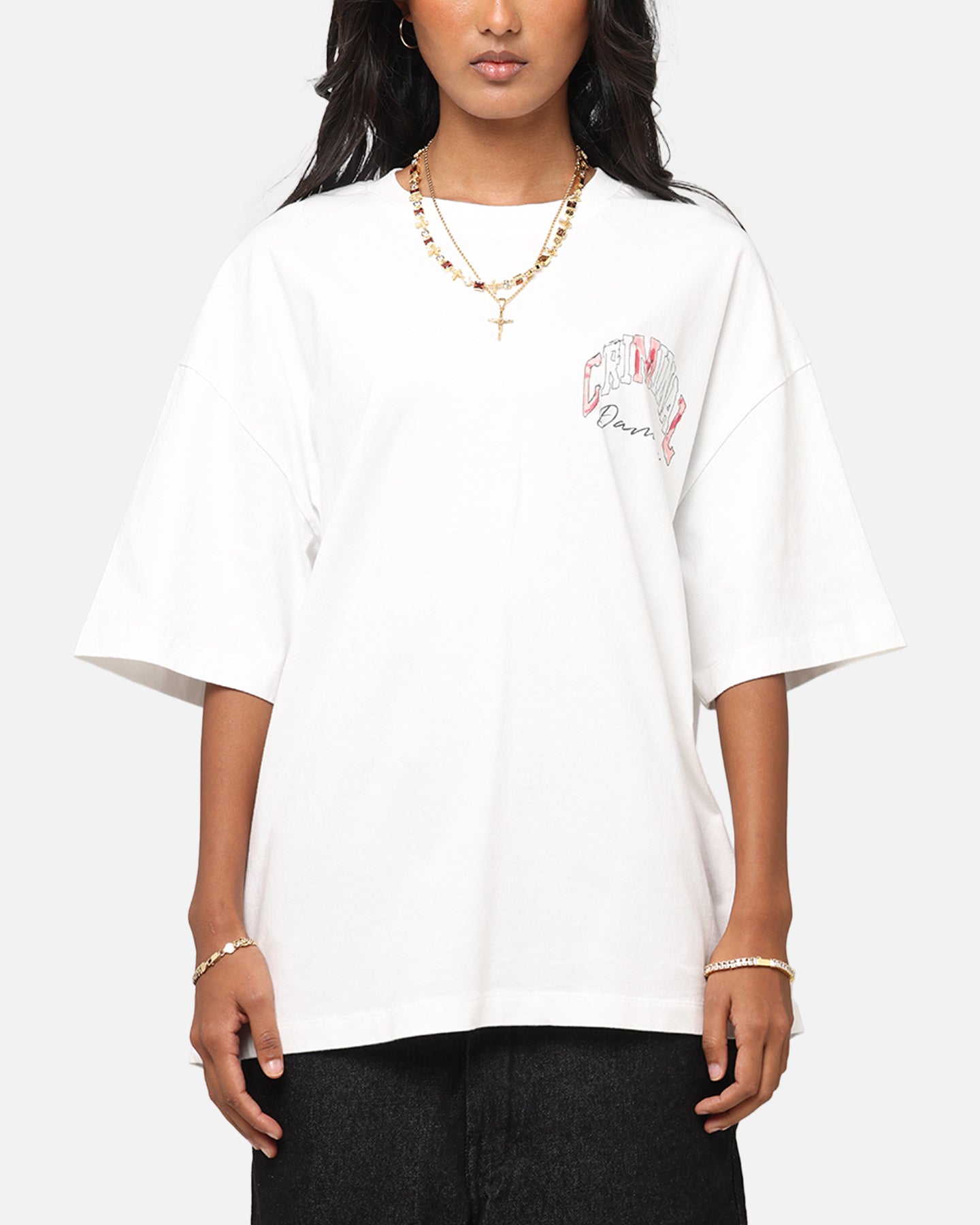 Criminal Damage Diamond Ring T-Shirt Off White、mySite、zt4zffjzw