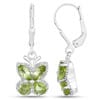 Gemstone Butterfly Earrings in Sterling Silver-Amethyst, Garnet, Peridot or Topaz、mySite、g9winljtr