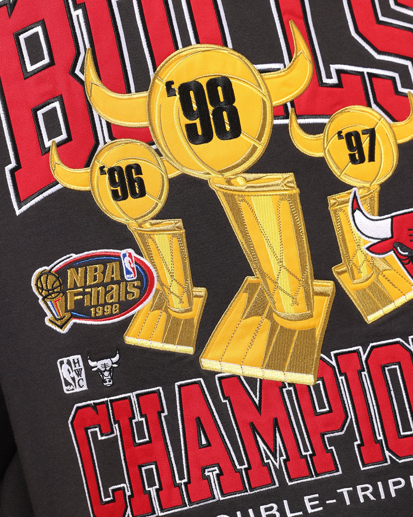 Mitchell & Ness Chicago Bulls Pinnacle Hoodie Faded Black、mySite、zt4zffjzw