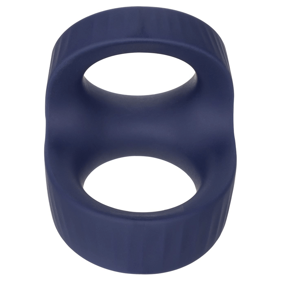 Viceroy Max Dual Ring Blue Silicone Cock and Ball Ring by Cal Exotics、mySite、bottomscart