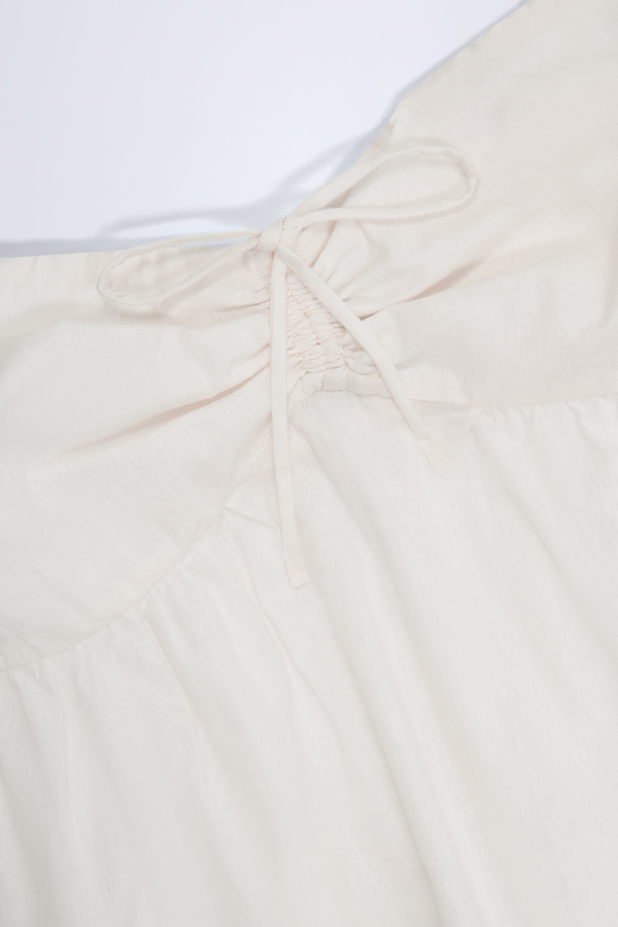  Tie-Front Bandeau Crop Top in White、mySite、sugarbowlscore