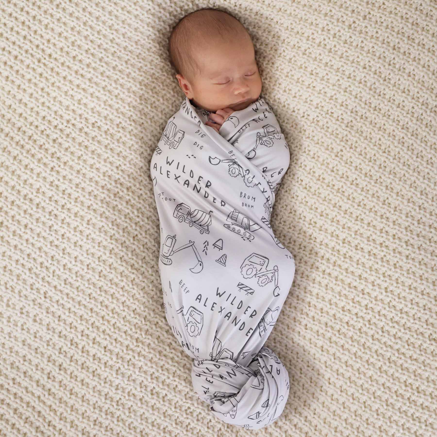  Doodle Dozers Personalized Swaddle Blanket、mySite、layawaytickets