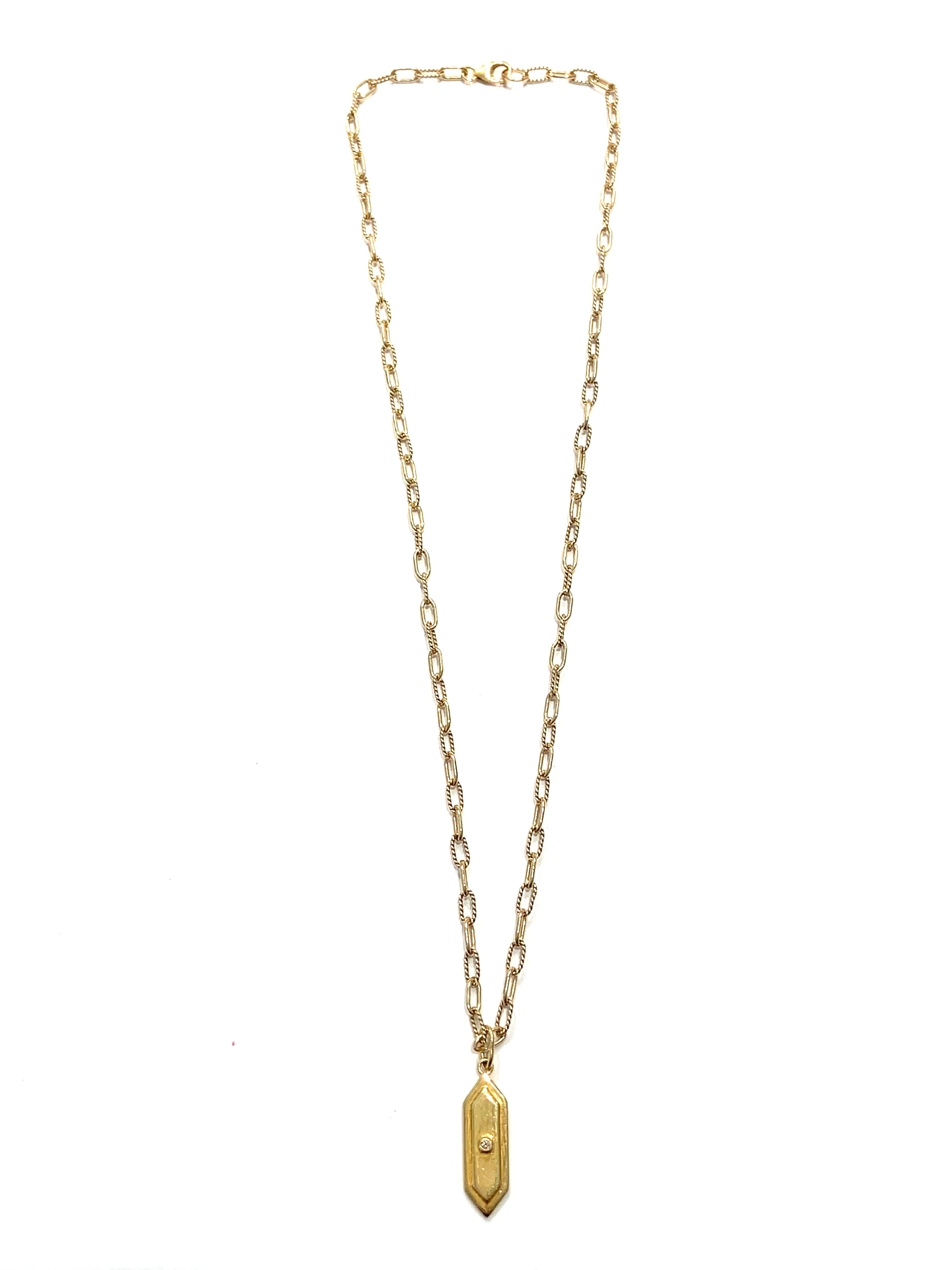 Erin Steele Jewelry Diamond Charm Pendant Necklace, Available in 3 Colors、mySite、noshort