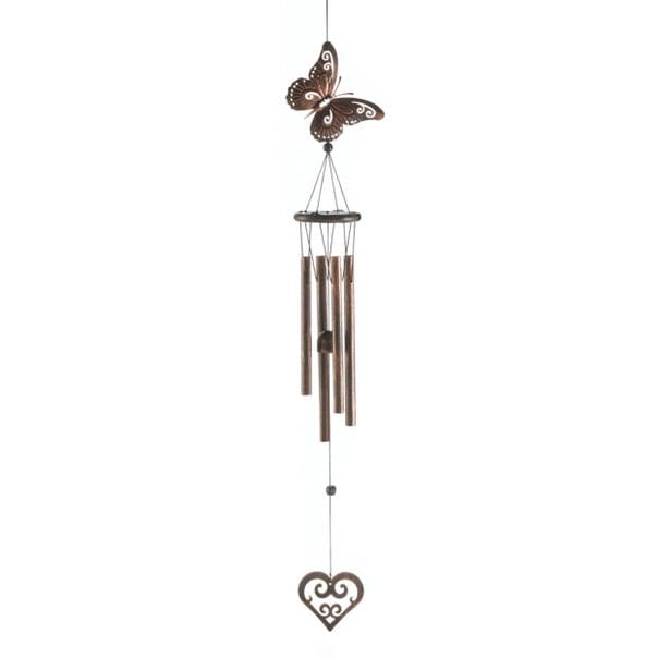 Butterfly and Heart Wind Chimes、mySite、g9winljtr