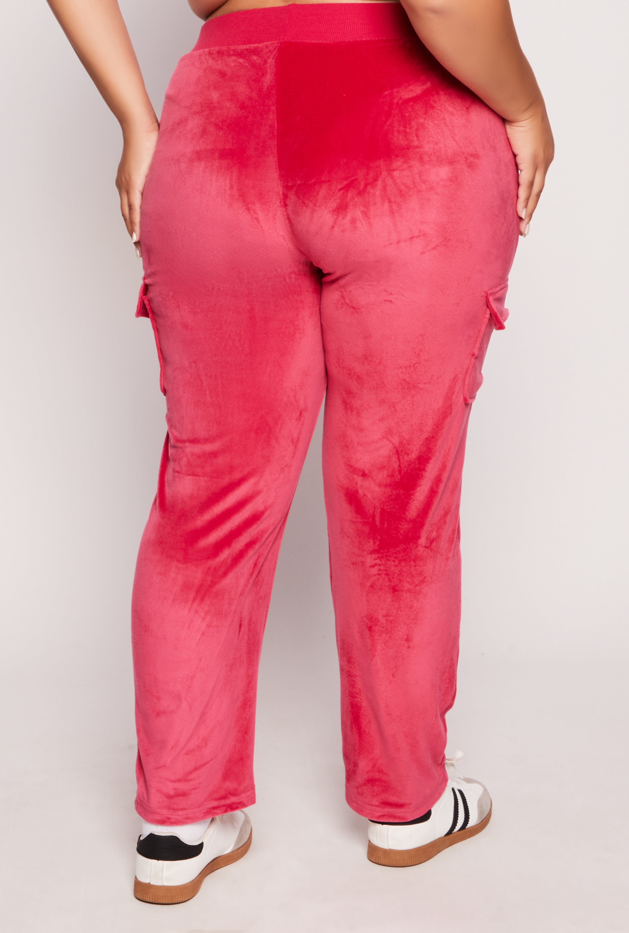 Plus Size Rocawear Rhinestone Velour Cargo Pants、mySite、camillekostekn