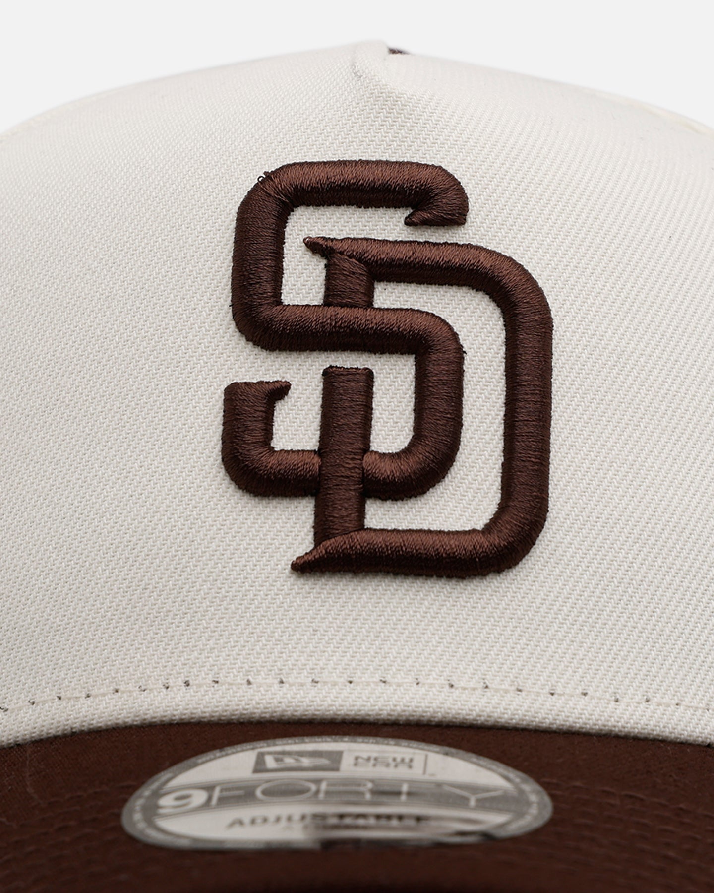 New Era San Diego Padres 'Team Color Visor' 9FORTY A-Frame Snapback Chrome/Official Team Color、mySite、zt4zffjzw
