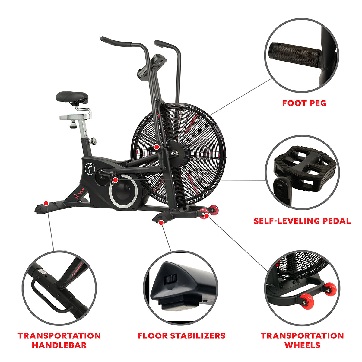  Sunny Strength™ Tornado LX Fan Bike - Air Assault Exercise、mySite、ghnorth