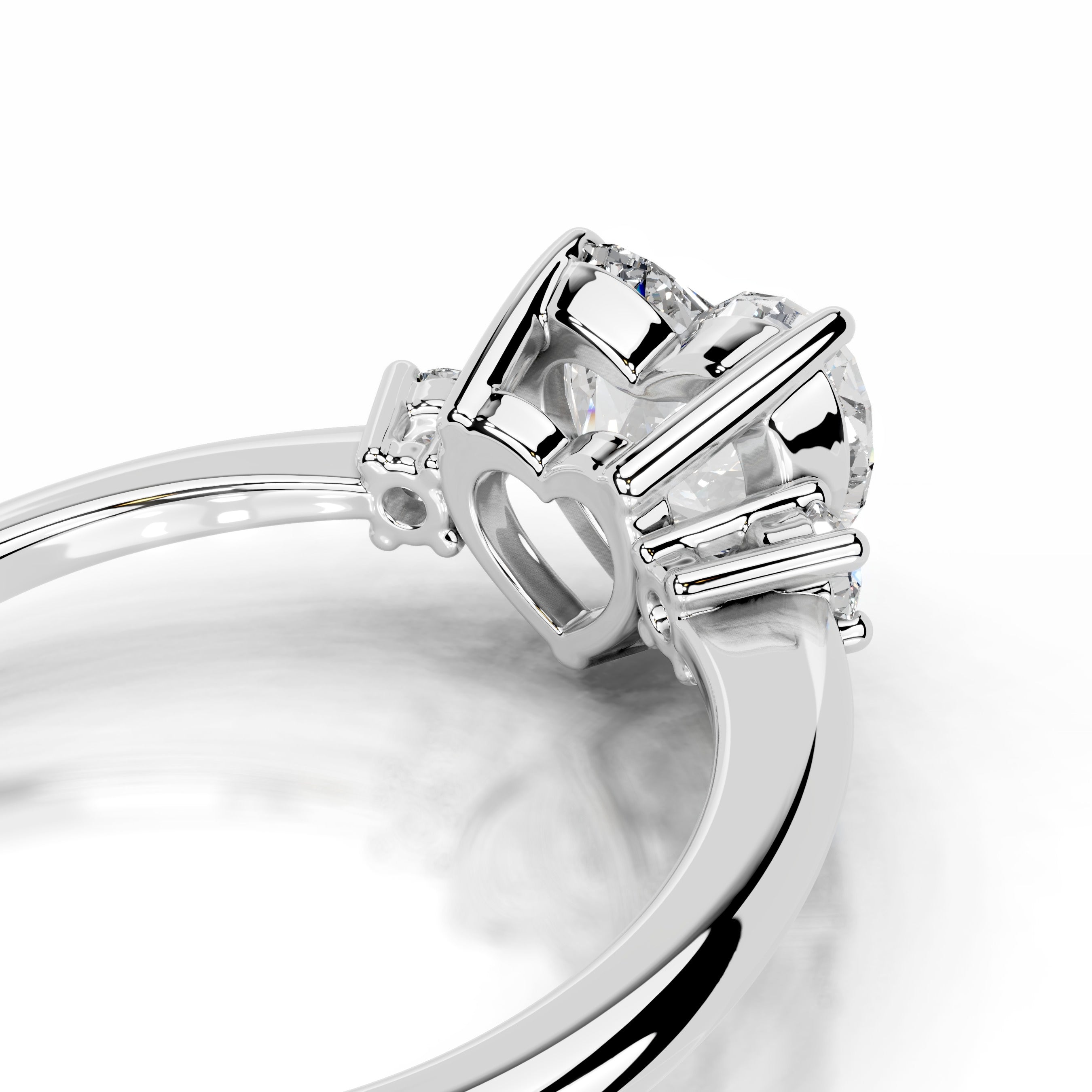 Dalila Diamond Engagement Ring - 14 White Gold、mySite、hinf8tx79