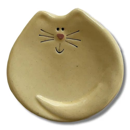 Handmade Ceramic Cat Trinket Dish Tea bag Holder Cute!、mySite、g9winljtr
