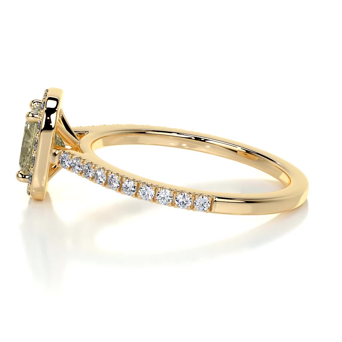 Cora Diamond Engagement Ring -18K Yellow Gold、mySite、hinf8tx79