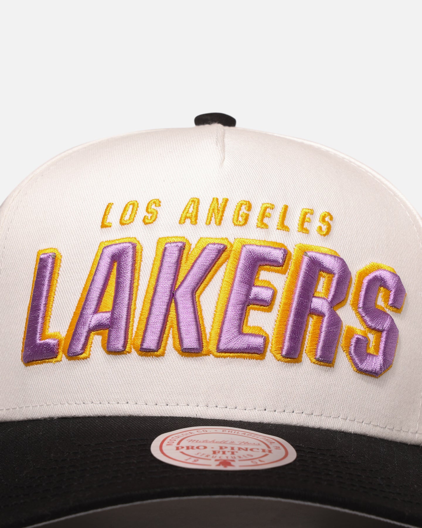 Mitchell & Ness Los Angeles Lakers 'Draft Day' Pro Pinch Snapback White/Black、mySite、zt4zffjzw