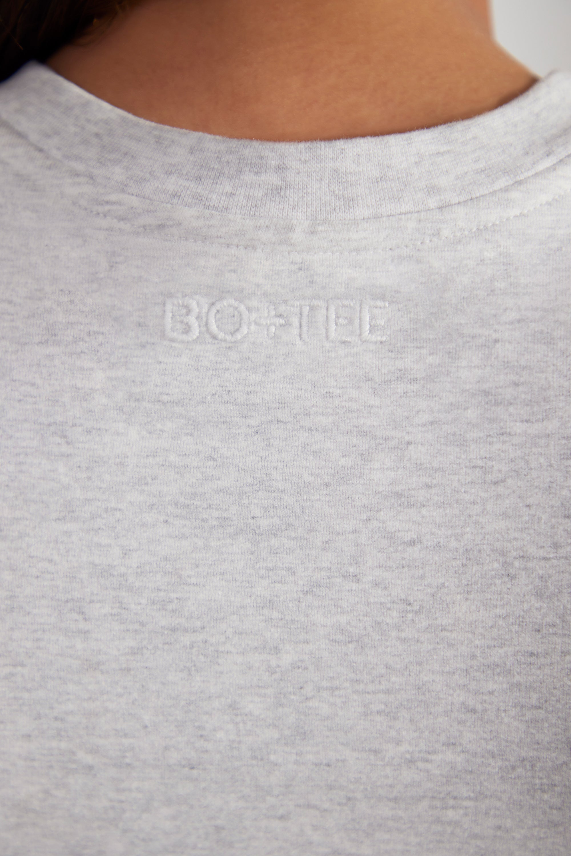Cap Sleeve Baby Tee in Heather Grey、mySite、solidvoid