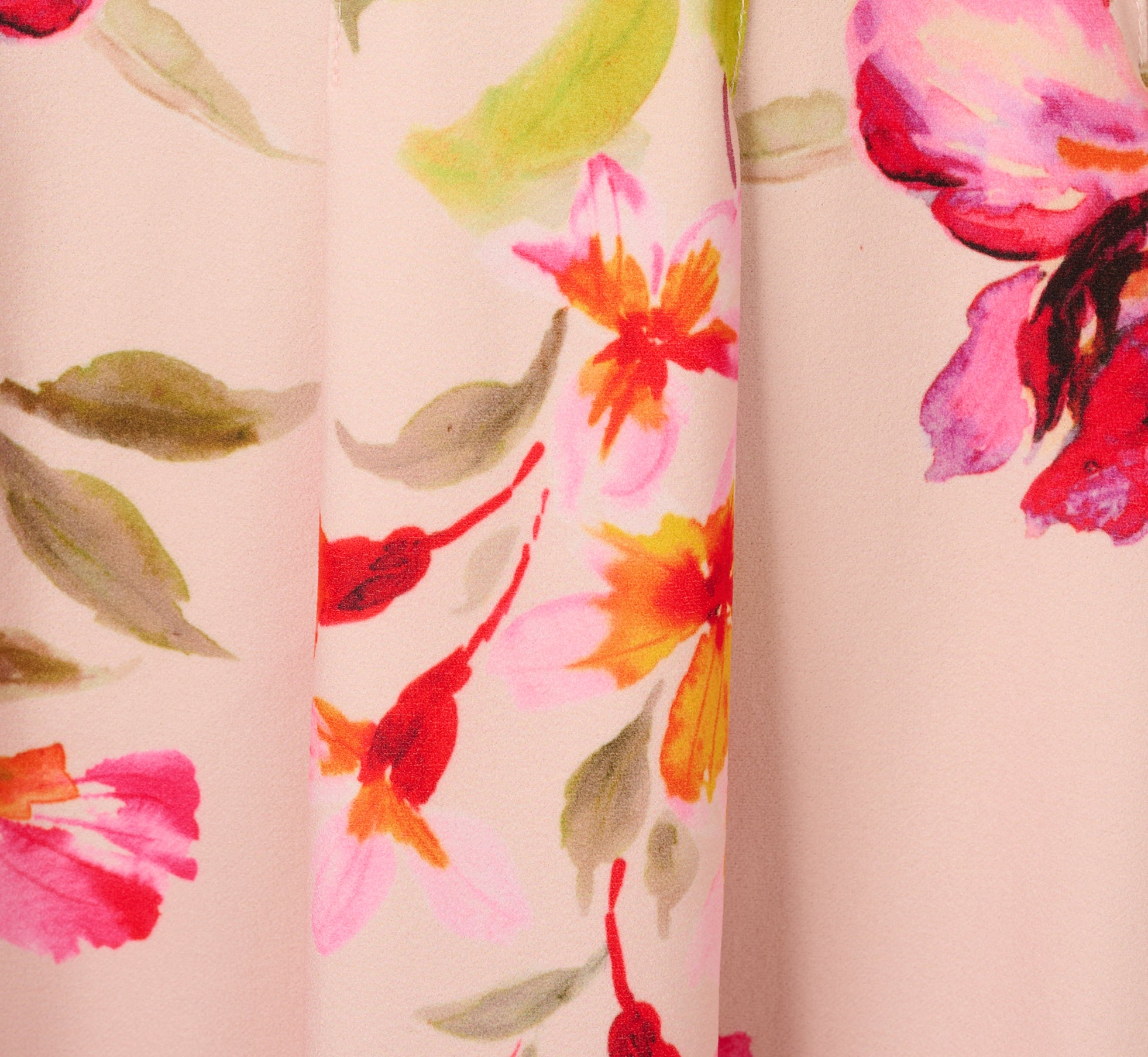 Floral Fit And Flare Halter Midi Dress In Champagne Multi、mySite、solidvoid