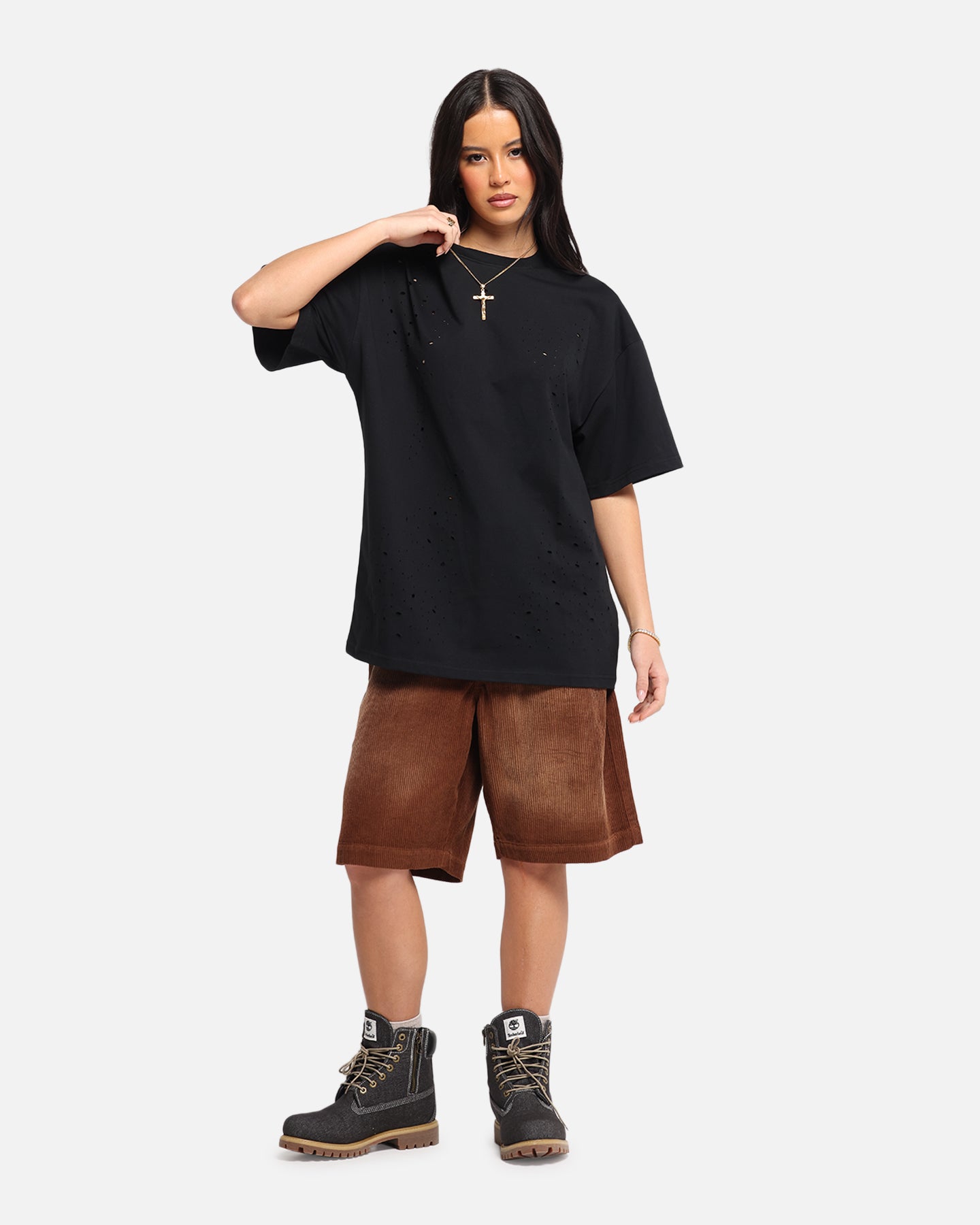 XXIII Corduroy Wash Jorts Brown、mySite、zt4zffjzw