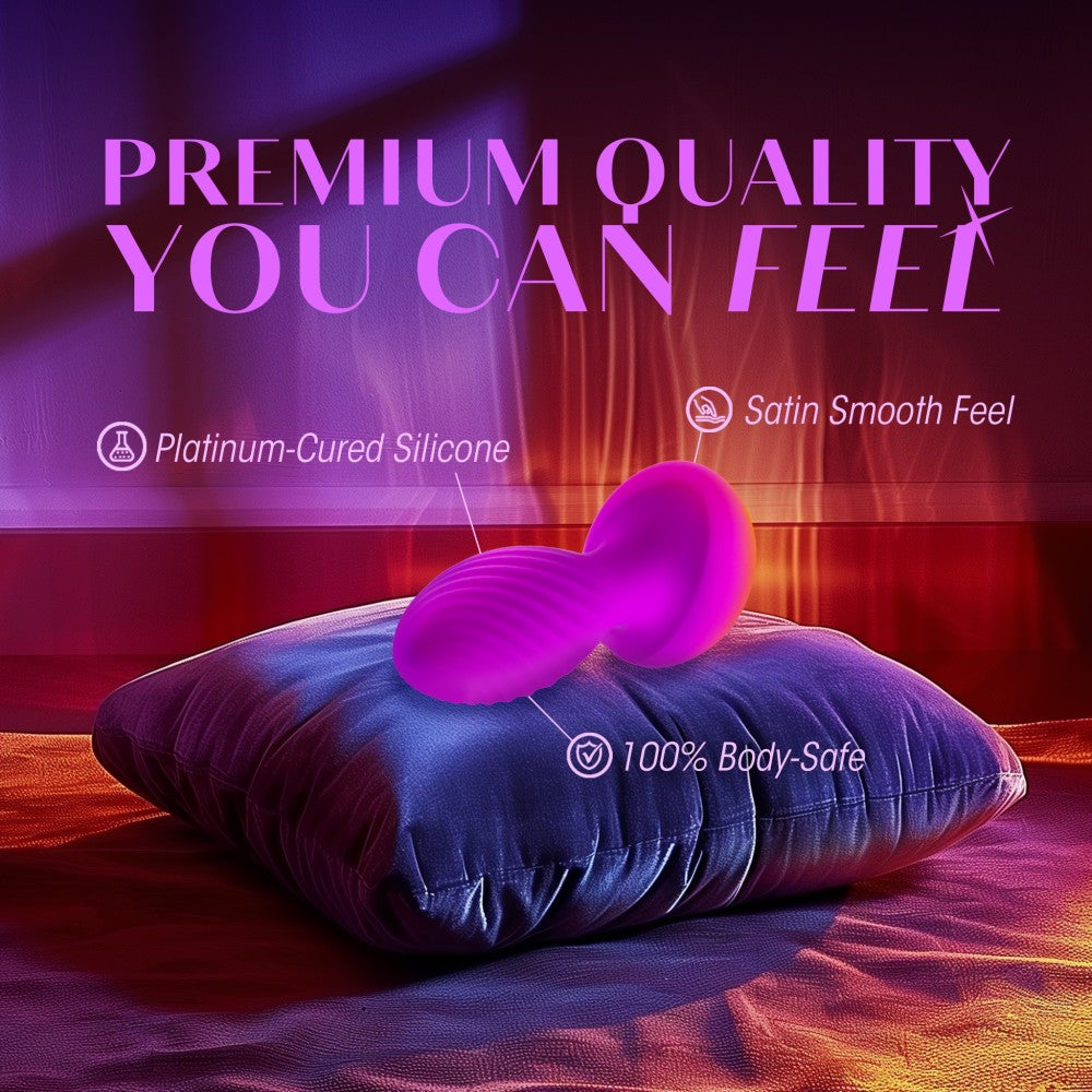 Oh My Gem By Blush® | Charm 4.5 Inch Vibrating Anal Plug Massager With Stayput™ Design & Amethyst Gem Base – In Purple、mySite、bottomscart